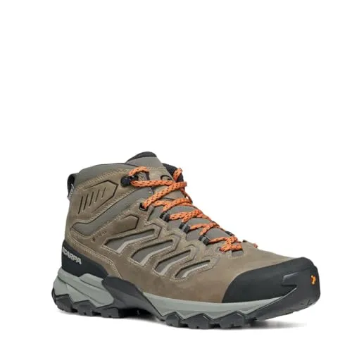 Scarpa Herren Moraine Mid GTX Schuhe, fossil Brown, 46.5 - Wanderschuhe mit wasserdichter Gore-Tex-Membran, ideal für anspruchsvolle Trails und Outdoor-Abenteuer.