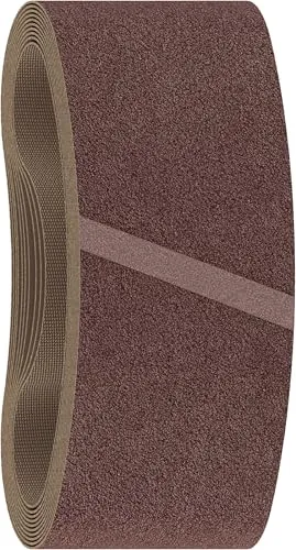 Bosch Schleifband X440 610mm x 100mm, Körnung 60 - 10St. - Schleifgürtel für Bandschleifer, ideal zum Entfernen von Farbe und Lack mit hoher Abtragsleistung und optimierter Staubabsaugung.