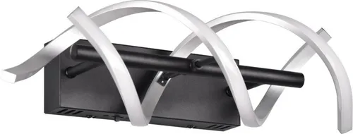 Trio Leuchten LED Wandleuchte Sequence 241810205 - Moderne LED Wandleuchte in Aluminium Schwarz matt, inkl. 22 Watt LED und Switch Dimmer für individuelle Helligkeitseinstellungen – ideal für stimmungsvolle Beleuchtung in jedem Raum.