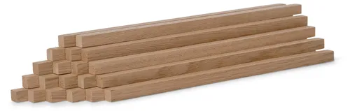 20er-Set Holzstäbe - Eiche gehobelt - 10 x 10 x 250 mm