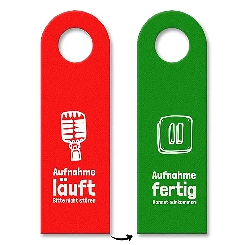 Türanhänger Aufnahme läuft aus Filz in rot und grün von trendaffe