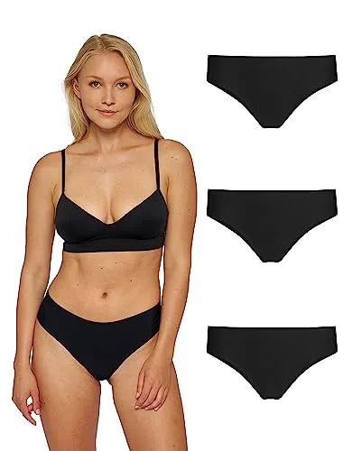 Snocks Mikrofaser Hipster Damen Schwarz XL/42 - Nahtlose Unterwäsche für höchsten Komfort - Erlebe den perfekten Tragekomfort mit unseren Snocks Mikrofaser Hipster für Damen. Das nahtlose Design sorgt für ein unsichtbares Aussehen unter deiner Kleidung, während der weiche Stoff den ganzen Tag über angenehm zu tragen ist.