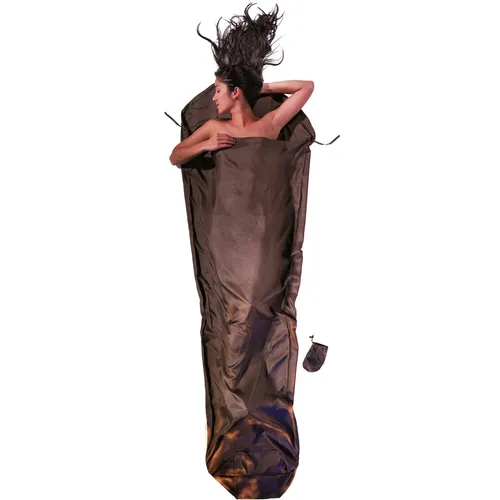 Cocoon MummyLiner Innenschlafsack, 241cm aus Seide - Inlett & Hüttenschlafsäcke, extrem leicht und wärmeisolierend, ideal zum Schutz Ihres Schlafsackes und für zusätzlichen Komfort beim Camping.