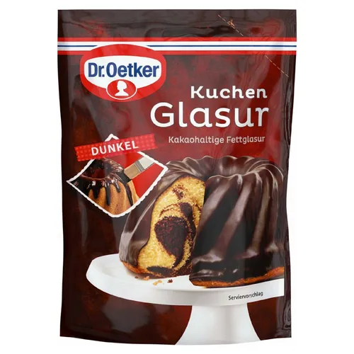 Dr. Oetker Kuchenglasur Dunkel, 150 g