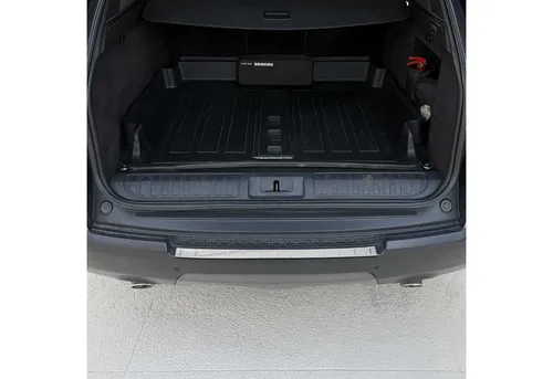 OMAC Ladekantenschutz für Range Rover Sport 2014-25 Edelstahl Chrom, Zubehör für Range Rover Sport 2014-2025, Langlebig,Einfache Reinigung,Einfache Installation,Rostbeständig