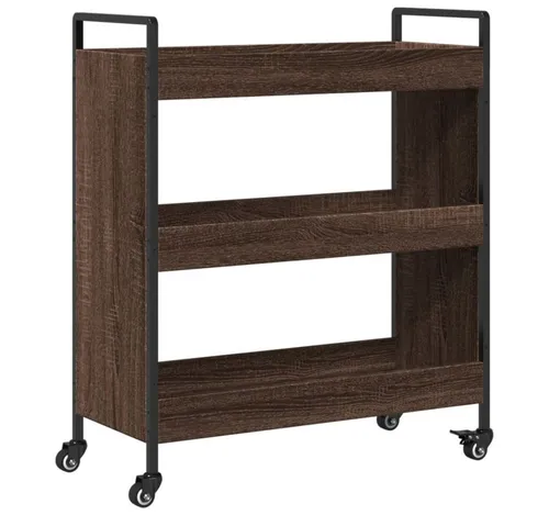 vidaXL Küchenwagen Braun Eichen-Optik 70x30x82 cm