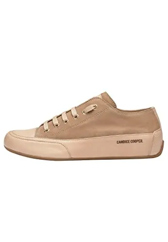 Candice Cooper Rock S-Sneakers - Vintage-Optik aus Veloursleder und Leder, Hellbraun 42 - Herren-Sneaker mit schnürbarem Design, gefertigt aus hochwertigem Veloursleder und Leder für optimalen Tragekomfort und stilvollen Vintage-Look.