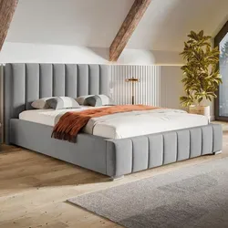 MOTIVENA Vigo Polsterbett 180x200 mit Bettkasten in gold von MOTIVENA