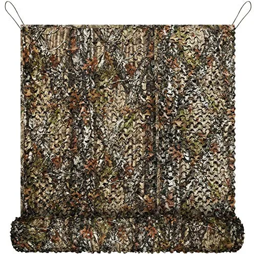 Tongcamo Tarnnetz Sonnenschutz Camouflage Netz 150D Polyester Gewebe für Sichtschutz Jagd Haus Garten Camping Party Netz Tarnung Dekoration