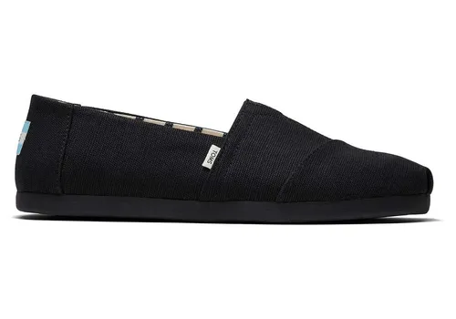 TOMS Schwarz auf Schwarz Alpargatas Slipper