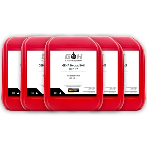 L Hydrauliköl HLP 32 ISO VG 32 nach DIN 51524 Teil 2 Kanister 5 St. 20 Liter 100