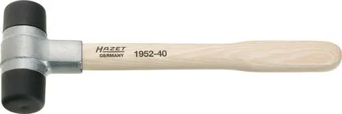 HAZET Kunststoff-Hammer 1952-28 - Vielseitiger Schonhammer mit ergonomischem Griff - Hämmer: Der HAZET Kunststoff-Hammer 1952-28 bietet auswechselbare Desmopan-Köpfe für rückschlagfreies Arbeiten und einen gelenkschonenden, ergonomischen Griff für optimalen Komfort.