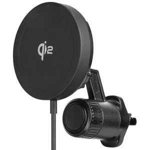 Aqiila Handyhalterung Powerbird QC1 mit MagSafe, 15W - Campingzubehör mit optimaler magnetischer Ausrichtung für sicheren Halt, kabelloses Laden bis zu 15W und 3in1 Halterung für Auto, Tisch und Standfunktion.