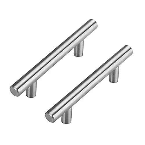 goldenwarm Möbelgriffe Steggriff, Türgriffe Edelstahl Bohrlochabstand 96mm Modernes Küchengriffe Schublade Schrank Griff, 10er