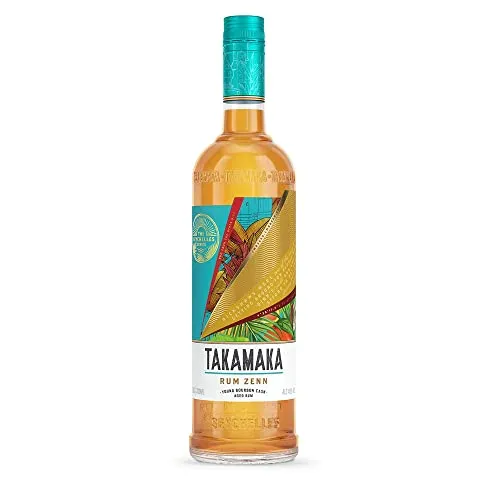 Takamaka Rum Zenn I 700 ml Flasche I 40% Volume I Brauner Premium Rum von den Seychellen