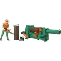 Bruder Spielwaren Forstwirtschaft Figurenset 1:16 - 12-teiliges Set mit detailgetreuen Forstwirtschaftsfiguren, ideal für kreative Rollenspiele und zur Förderung der Fantasie.