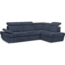 KONSIMO® Ecksofa RATLO mit Bettfunktion und verstellbaren Armlehnen