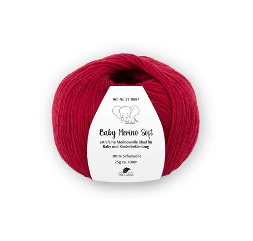 Pro Lana Baby Merino soft Häkelwolle, 100 m (Baby Merino Soft Wolle, zartes Gefühl auf der Babyhaut), 25 g