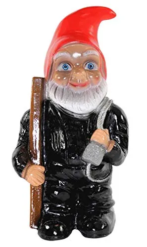 Gartenzwerg Schornsteinfeger 29cm - Wetterfeste Gartenfigur aus Handarbeit, ideal für Balkon und Garten. Dieser charmante Schornsteinfeger bringt Glück und Farbe in jede grüne Oase.