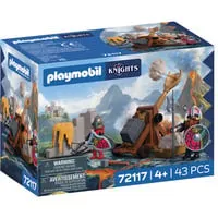 Knights Steinkatapult Drachenritter 72117 - Baue dein eigenes Steinkatapult! 43 Teile aus robustem Kunststoff, ideal für kreative Spielstunden ab 4 Jahren. Fördert die Fantasie und Geschicklichkeit.