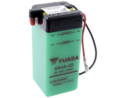 Produktbild YUASA 6V 4Ah Batterie ohne Säurepack für Yamaha FS1 DX DT50 M
