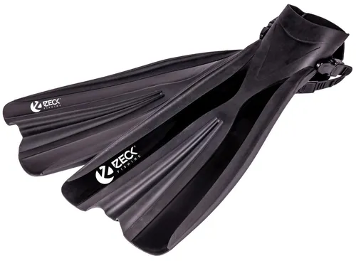 Zeck Belly Boat Fins Flossen - Schwimmflossen für Bellyboote - Flossen für Bellyboote, schwarz, ideal für Zanderangeln, bieten optimale Kraftübertragung und Beweglichkeit auf dem Wasser.