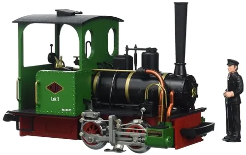 LGB 24141 Spur G Feldbahnlokomotive - detailreiche Gartenbahn Lok, leistungsstarker Motor für schwere Lasten und perfekt für Modelleisenbahnanlagen