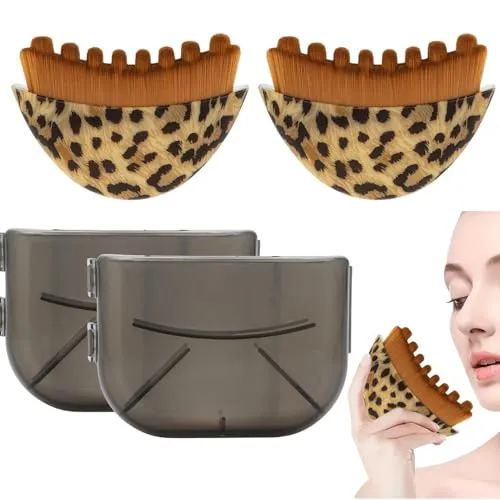 Stück Lymphkontur-Gesichtsbürste, Lymphdrainage-Bürste, Lymphdrainage-Massagegerät für Gesicht – ergonomisch geformt, um sich präzise an die Haut anzupassen 2