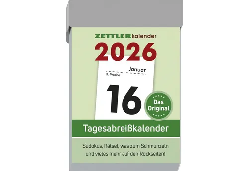 Zettler Abreißkalender 301 S 2026 von NEUMANN