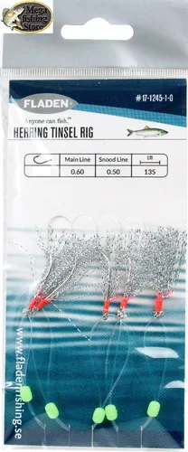 Fladen Heringssystem Heringsvorfach Hering Paternoster Vorfach Rig Gr.4 - 5Haken