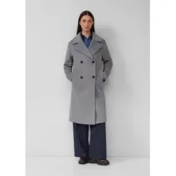 s.Oliver Wollmantel mit Reverskragen - Funktionsjacke in grau S (36), mit wärmendem Materialmix und pflegeleichter Verarbeitung, ideal für stilvolle Outfits in der kalten Jahreszeit.