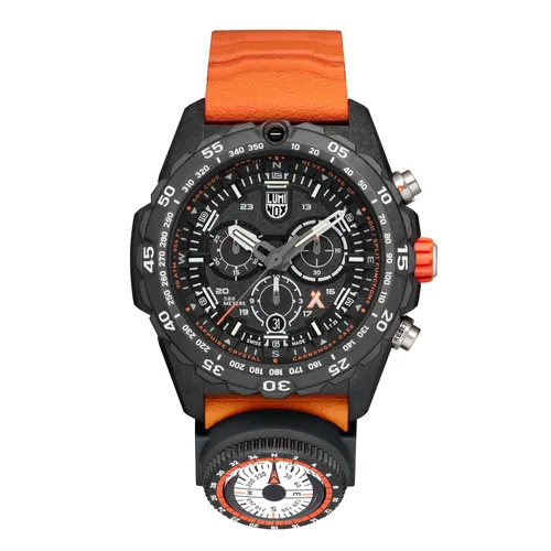 Luminox Herren Analog Uhr XB.3749 mit Gummi Armband - Armbanduhren für Herren, mit ultraleichtem Carbonox, zwei Chronographen und 30 bar wasserdicht – ideal für Outdoor-Abenteuer!