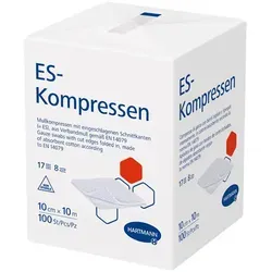 ES-Kompressen unsteril 10x10 cm 8fach 100 St