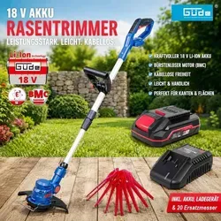 Güde Rasentrimmer RT 18V Akku 2.0 Ah mit Ladegerät