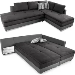 luma-home Ecksofa 15105 in grau von luma-home