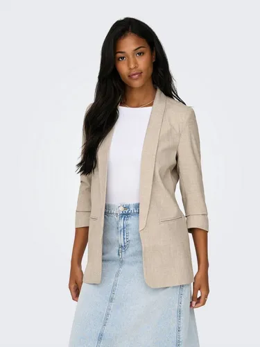 ONLY Women's ONLELLY 3/4 Life TLR NOOS Blazer, White Pepper