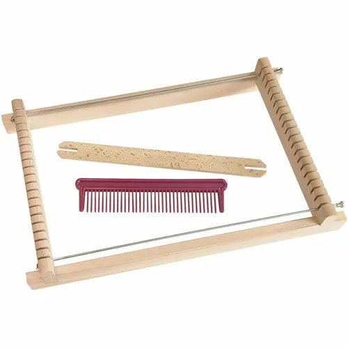 PEBARO Kinder-Webrahmen aus Lindenholz im Beutel, 17 cm Webbreite - # 1361.1203