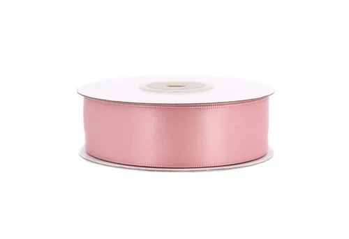 Creativery Satinband, Doppelseitiges Satinband 25mm x 20m Rolle Altrosa