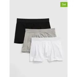 GAP 3er-Set Unterhosen für Herren in Weiß/Grau, Größe L - Hochwertige Herren Sportunterwäsche von GAP im praktischen 3er-Set. Elastischer Bund und angenehmes Material sorgen für optimalen Tragekomfort beim Sport.