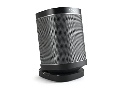 Vogels SOUND 4113 Lautsprecherständer für Sonos One und Play:1, Schwarz - TV-Ständer & -Wandhalterungen, stabiler Standfuß für optimalen Klang und stilvolle Integration in Ihr Zuhause
