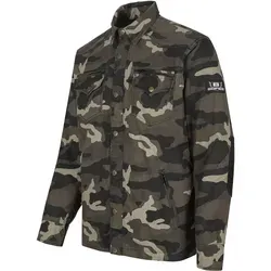 Motorrad Bores Military Jack Army Hemd Herren XL - Motorradjacke im dunkelcamouflage Design, gefertigt aus strapazierfähigem BORTEXX® Material für optimalen Schutz und Komfort beim Fahren.