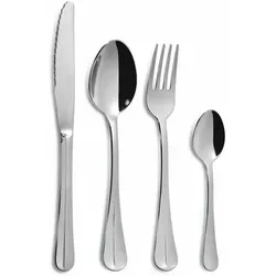 Comas Besteckset Frances Lacasa 24-tlg. - Elegantes Tafelbesteck mit Relief - Hochwertiges 24-teiliges Besteckset aus Edelstahl, ideal für festliche Anlässe oder den täglichen Gebrauch. Das stilvolle Reliefdesign sorgt für einen eleganten Tisch.