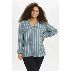 KAFFE curve Bluse in Blau - 54