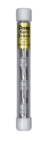 Pentel Ersatzradierer für Druckbleistifte 4 Radierer