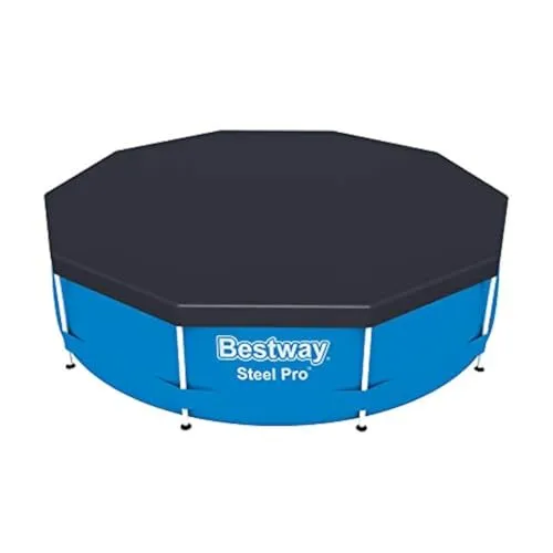 Bestway 58036 Abdeckplane für Frame Pool, Durchmesser 305 cm, Blau