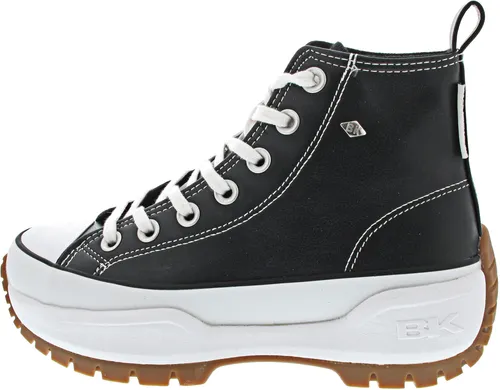 British Knights Damen Kaya MID Fly Sneaker, Schwarz, 37 EU - Damen-Sneaker mit atmungsaktivem Obermaterial aus 100% Synthetik und bequemer Baumwoll-Innensohle für hohen Tragekomfort.