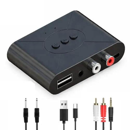 Bluetooth 5.3 Audio Adapter Empfänger für Aktivlautsprecher & Stereoanlagen