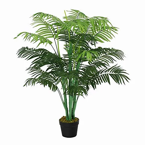Künstliche Palme 125 cm – Kunstpflanze für Wohnzimmer und Balkon - Dekorative künstliche Palme in lebhaftem Grün, ideal für jeden Raum. Perfekt zur Verschönerung von Wohnzimmer und Balkon, pflegeleicht und langlebig.