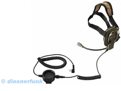 Midland Headset/Sprechgarnitur Bow M-Tactical - Funkgeräte - Extrem robustes militärisches Headset, ideal für Sport und Beruf, bietet hohen Tragekomfort und Funktionalität.