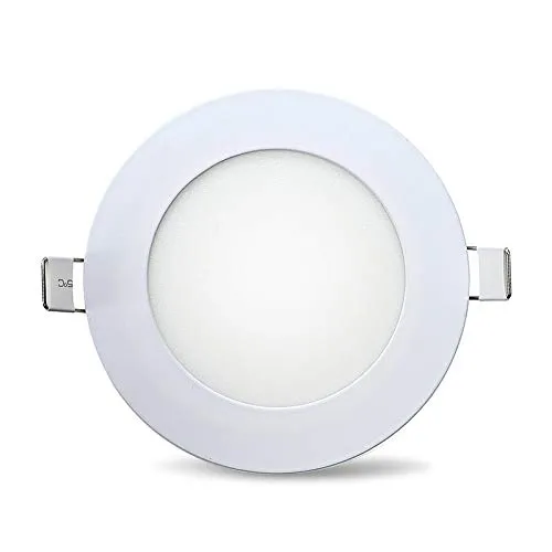 ENERGMiX 6w Einbauleuchte Deckeneinbau Panelleuchte Deckenlampe slim Flach Ø12 cm Warmweiß